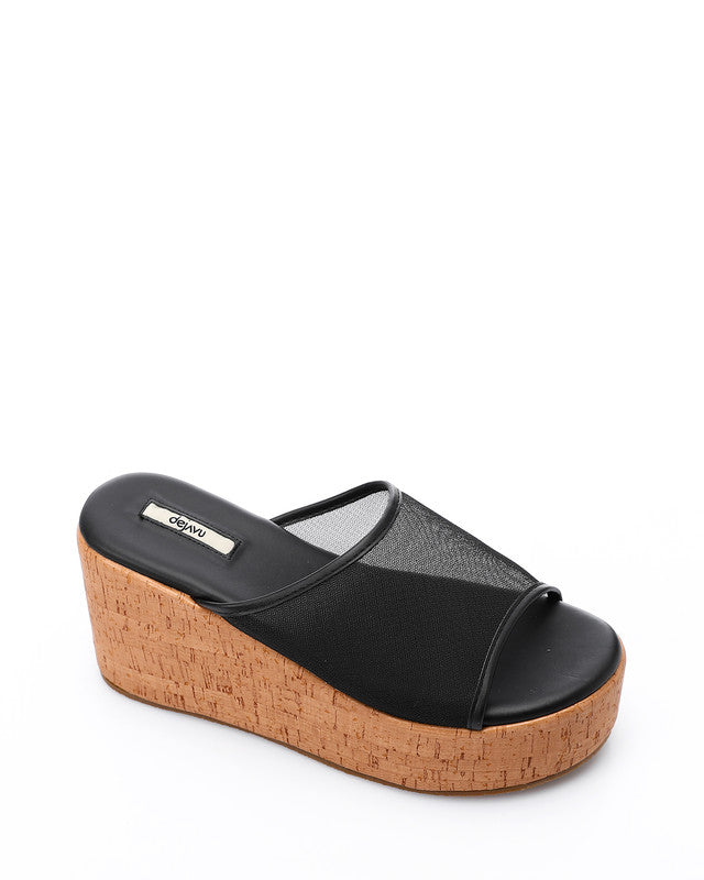 FAN-DJTV-008 Midnight Breeze Wedge Slipper