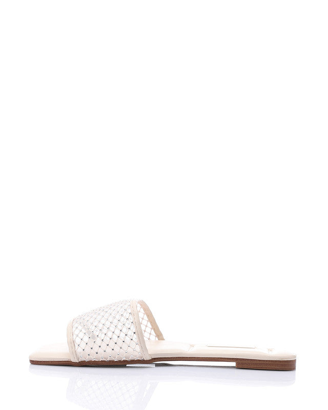 FAN-DJTV-009 Strass Wedge Slipper