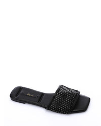 FAN-DJTV-009 Strass Wedge Slipper