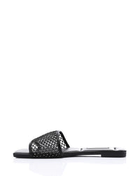 FAN-DJTV-009 Strass Wedge Slipper