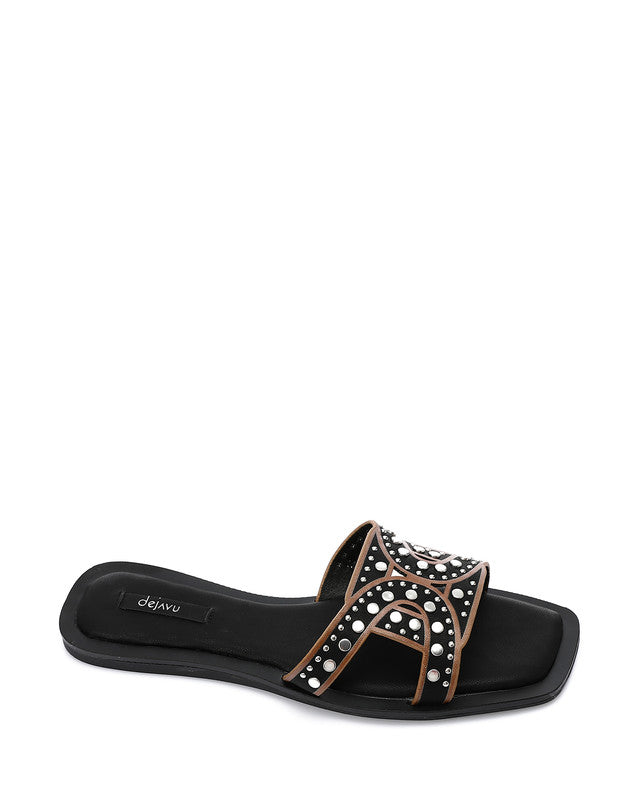 FAN-DJTV-011 Studded Toe Shape Slipper