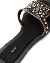 FAN-DJTV-011 Studded Toe Shape Slipper