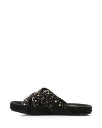 FAN-DJTV-012 Taupe Studded Slipper