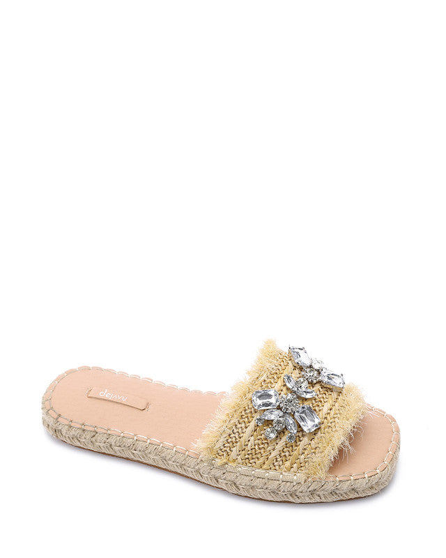 FAN-DJTV-014 Crystal Fringe Espadrille