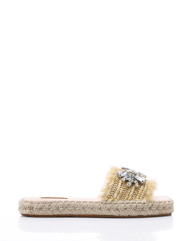 FAN-DJTV-014 Crystal Fringe Espadrille