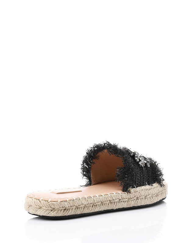 FAN-DJTV-014 Crystal Fringe Espadrille