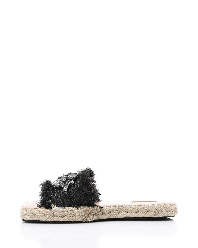 FAN-DJTV-014 Crystal Fringe Espadrille