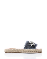 FAN-DJTV-014 Crystal Fringe Espadrille