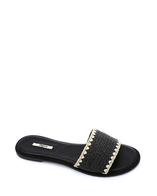 FAN-DJTV-016 Seashell Woven Slipper