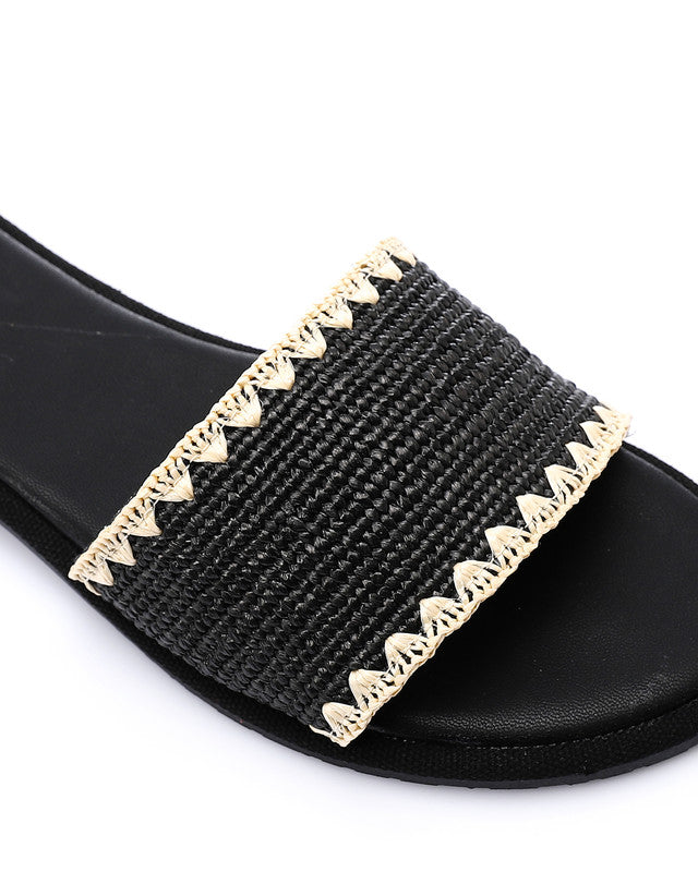 FAN-DJTV-016 Seashell Woven Slipper