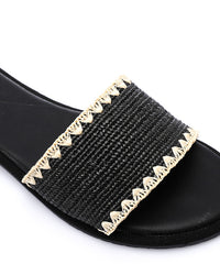 FAN-DJTV-016 Seashell Woven Slipper