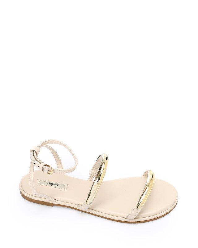 FAN-DJTV-017 Buckle Closure Flat Sandal