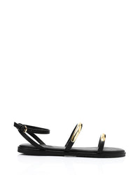 FAN-DJTV-017 Buckle Closure Flat Sandal