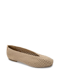 FAN-DJTV-018 Knitted Semi Square Flat Shoes