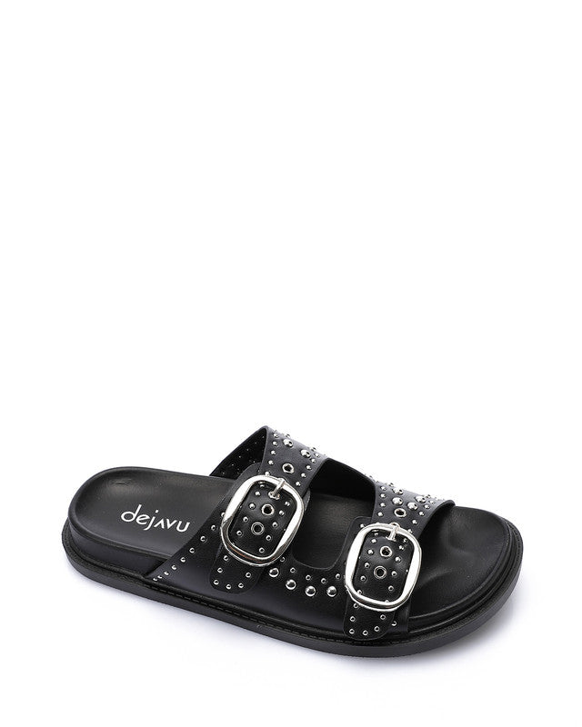 FAN-DJTV-020 Rebal Buckle Slide Slipper