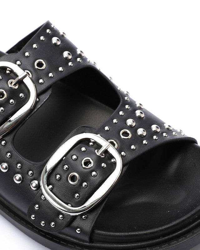 FAN-DJTV-020 Rebal Buckle Slide Slipper