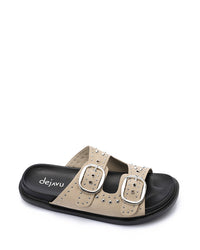 FAN-DJTV-020 Rebal Buckle Slide Slipper