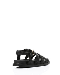 FAN-DJTV-021 Intrecciato Cage Flat Sandal
