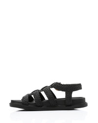 FAN-DJTV-021 Intrecciato Cage Flat Sandal