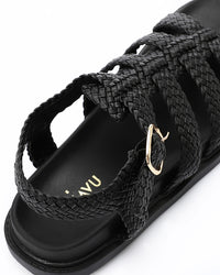 FAN-DJTV-021 Intrecciato Cage Flat Sandal