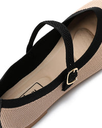 FAN-DJTV-023 Oval Toe Shap Textile Flat Shoes