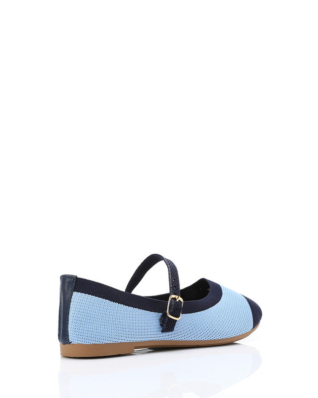 FAN-DJTV-023 Oval Toe Shap Textile Flat Shoes