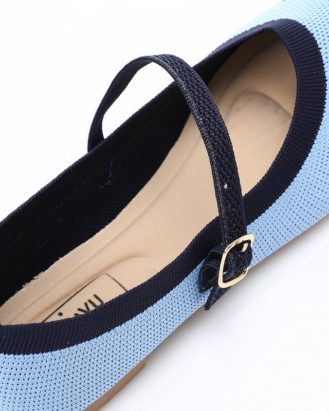 FAN-DJTV-023 Oval Toe Shap Textile Flat Shoes