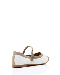 FAN-DJTV-023 Oval Toe Shap Textile Flat Shoes