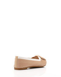 FAN-DJTV-024 Ribbed Textile Flat Shoes