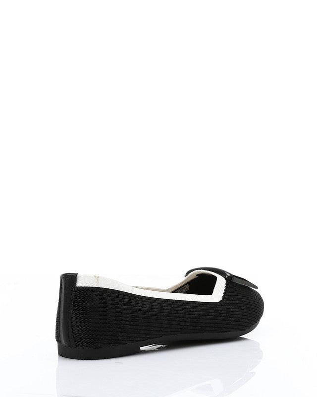 FAN-DJTV-024 Ribbed Textile Flat Shoes