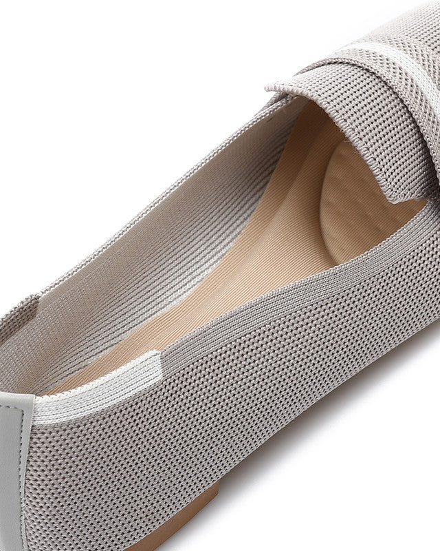 FAN-DJTV-025 Semi Square Toe Shape Flat Shoes