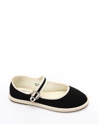 GOR-DJTV-007 Buckle Closure Oval Toecap Flat Shoes