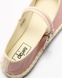 GOR-DJTV-007 Buckle Closure Oval Toecap Flat Shoes