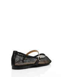 GOR-DJTV-010 Semi Square Toecap Mesh Flat Shoes