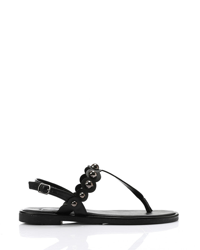 HOT-DJTV-003 Toe Shape Studded Sandal