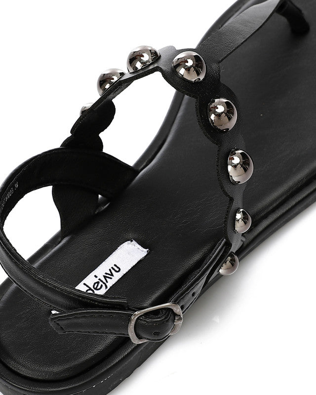 HOT-DJTV-003 Toe Shape Studded Sandal