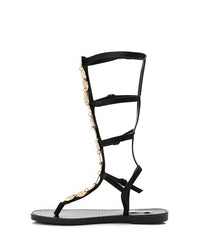HOT-DJTV-005 Decorative Coins Multi Buckles Sandal