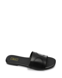 HOT-DJTV-006 Perforated Leather Slipper