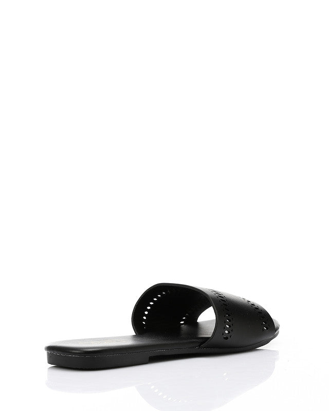 HOT-DJTV-006 Perforated Leather Slipper