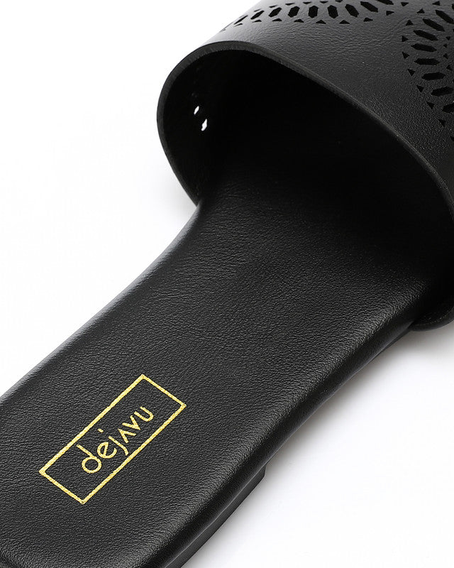 HOT-DJTV-006 Perforated Leather Slipper