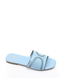HOT-DJTV-006 Perforated Leather Slipper