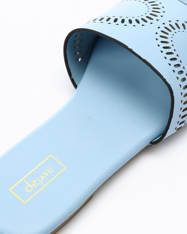 HOT-DJTV-006 Perforated Leather Slipper