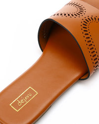 HOT-DJTV-006 Perforated Leather Slipper