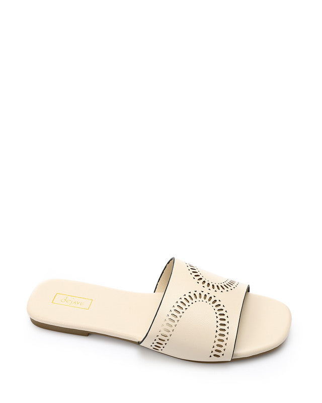 HOT-DJTV-006 Perforated Leather Slipper
