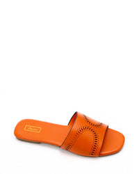 HOT-DJTV-006 Perforated Leather Slipper