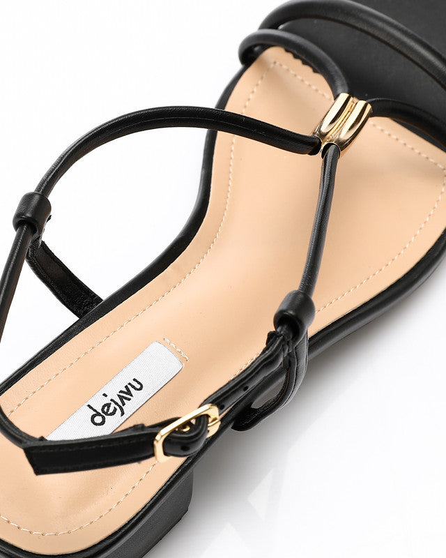 HOT-DJTV-008 Strappy Mid Heel Sandal