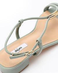 HOT-DJTV-008 Strappy Mid Heel Sandal