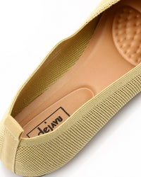 HOT-DJTV-010 Glittery Oval Toe Shape Flat Shoes