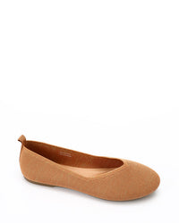 HOT-DJTV-010 Glittery Oval Toe Shape Flat Shoes