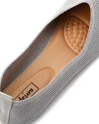 HOT-DJTV-010 Glittery Oval Toe Shape Flat Shoes